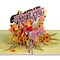 Paper Love 3D Pop Up Card - Floral Thinking Of You Greeting, Perfect for Fall & Just Because - 5" x 7" Cover with Note Tag
